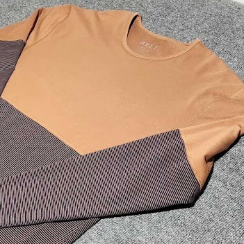 BYLT Men's Long Sleeve Crew Neck Shirt in size XL